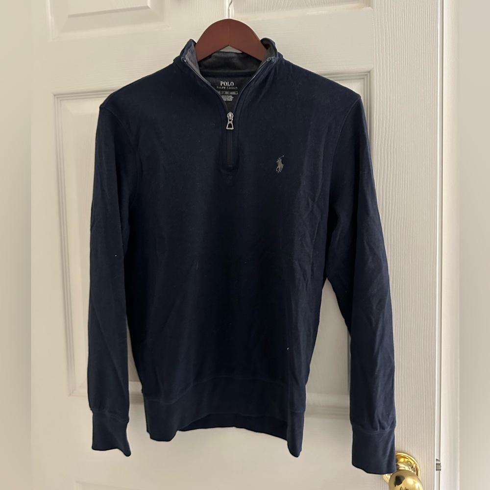 Polo Ralph Lauren Men’s Pullover Jersey Quarter Zip Sweatshirt